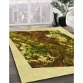 thumbnail image 3 of Ahgly Tapis Rectangulaire Lavable en Machine Intérieur Transitionnel Brun Bronze Foncé, 7 Pieds x 10 Pieds, 3 of 7
