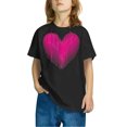 thumbnail image 2 of Posijego T-Shirts de la Saint-Valentin pour Enfants, T-Shirt Graphique avec Cœur, Garçons Filles, Col Rond, Manches Courtes, Hauts Mignons, 2 of 4