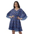 thumbnail image 1 of Moomaya Robes d'Été en Georgette Imprimée Femmes Plage Hawaïennes Mini Robes Femmes, 1 of 6