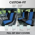 thumbnail image 2 of For 2011–2021 Jeep Grand Cherokee FH Group Neoprene Waterproof Custom Fit Car Seat Covers - Full Set Blue, 2 of 5