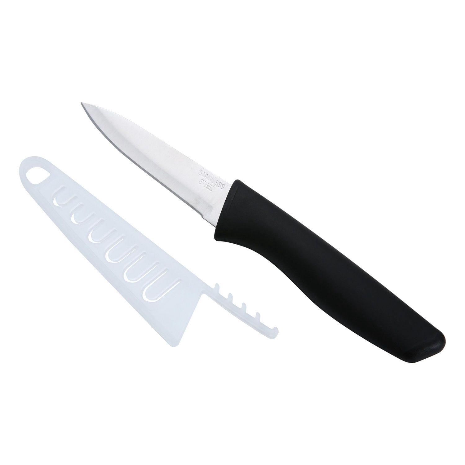 Mainstays 3.5" Stainless Steel Paring Kitchen Knife Black