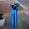 thumbnail image 3 of Men's Electric Shaver with 3 Floating Blades, IPX7 Waterproof Detachable Washable Head, LED Battery Level Display, 600mAh Rechargeable Battery, 60-Min Run Time, USB Charge & Use Function, ABS, 3 of 6