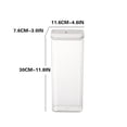 thumbnail image 2 of Bigersell Food Storage Container with Lids Airtight Plastic Canister for Cereal, Pasta, Flour & Sugar Kitchen Stackable Food Storage Buckets Kitchen Pantry Organizers and Storage White D, 2 of 2