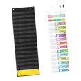 thumbnail image 3 of jifeng Daily Schedule Pocket Chart Wall Hanging 15+1 Pocket Educational Charts Learning black, 3 of 9