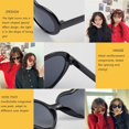 thumbnail image 3 of Heart Sunglasses for Women Men Festival Party Rave Light Changing Heart Effect Diffraction Glasses UV400 Protection, 3 of 7