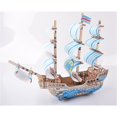 thumbnail image 3 of Kids Wooden Puzzle Kit DIY Merchant Ship Design Wooden Trick Wooden Model Kit, 3 of 8