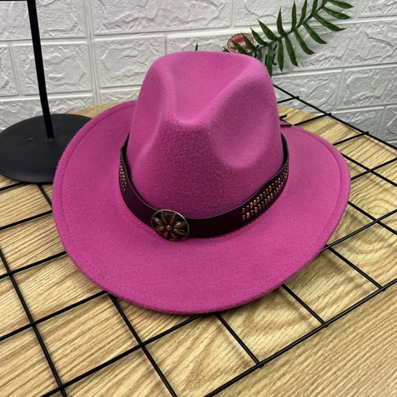 Fashionable Fedora Fedoras Men Wide For Women Dress Hat Women's And Hats Baseball Caps cowboy hat cowboys gifts for women Multicolor