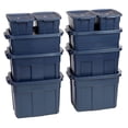 thumbnail image 2 of Rubbermaid 10 Pack Stackable Plastic Storage Containers with Lids, Dark Indigo, 2 of 7