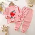 thumbnail image 2 of Curenmufel Ensemble de Pyjama pour Enfants Garçons Petits Garçons Ensembles de Pyjama Coton Manches Longues Pjs 1T 2T (Rouge,1-2 Ans), 2 of 5