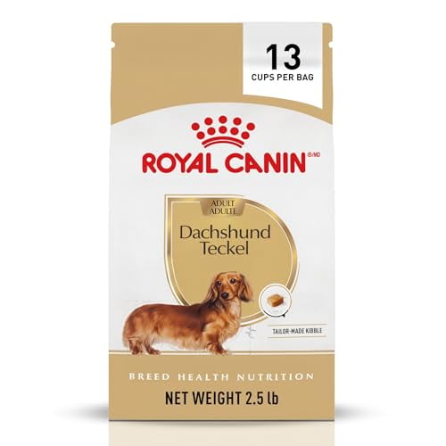 Royal Canin Nutrition Santé pour Races Nourriture Sèche pour Chien Adulte Teckel, Sac de 2,5 lb