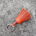 thumbnail image 3 of Keychain Decorative Keyring Leather Pendant Tassel Handmade Handicraft Keychain Pendant Key Chain Hanging Decoration Holder Purse Wallet Orange, 3 of 6