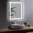 thumbnail image 2 of LED Bathroom Mirror with Lights, 28 x 36 Inch Front Lighted Vanity Mirror, Wall Mounted Anti-Fog Memory Brightness Dimmable LED Makeup Mirror,IP44, Waterproof，with Touch Switch(Horizontal/Vertical), 2 of 10