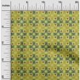 thumbnail image 1 of oneOone Organic Cotton Voile Fabric Check & Triangle Ikat Printed Fabric 1 Yard 42 Inch Wide, 1 of 4