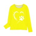 thumbnail image 3 of Birdeem Chemises à Manches Longues pour Filles Chemises à Manches Longues Imprimés Mignons Col Rond Hauts Blouses Décontractées Habillées Vêtements Chemises à Manches Longues pour Filles, 3 of 4