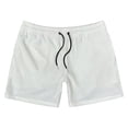 thumbnail image 1 of FhsagQ Men's Board Shorts with Liner 4th of July Men's Athleisure Loose Solid Color Beach Shorts Mens Board Shorts 9 Inch Inseam Compression Mens Board Shorts Long 4th of July White XXL, 1 of 5