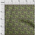 thumbnail image 1 of oneOone Viscose Jersey Fabric Leaves & Floral Block Print Fabric BTY 60 Inch Wide, 1 of 4