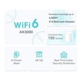 thumbnail image 2 of TP-Link Deco X50 AX3000 Whole Home Mesh Wi-Fi 6 System - White - 2 Pack, 2 of 4
