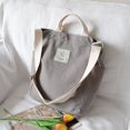 thumbnail image 3 of Canvas Tote Bag Simple Easy Matching Woman Satchel Luxury Handbags Large Capacity Student Shoulder Bag, 3 of 7