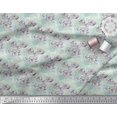 thumbnail image 2 of Soimoi Cotton Jersey Fabric Leaves & Rose Flower Decor Fabric Printed Yard 58 Inch Wide, 2 of 3