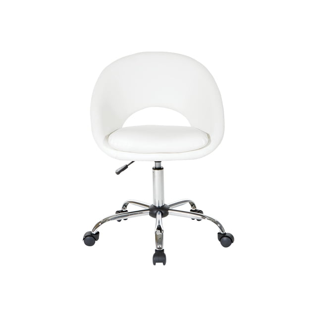 OSP Home Furnishings Milo Office Chair, White
