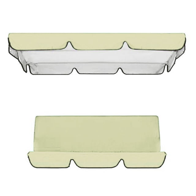 Feimier Garden Swing Canopy Seats Replacement Set 3 Seats Covers + Swing Canopy Cover