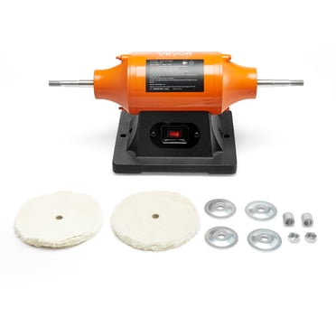 VEVOR Polisseuse de Banc 6 Pouces 1/2 HP 3450 Tr/min pour Polissage de Métal, Bijoux et Bois