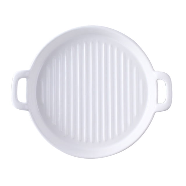 Ceramic Plate Ceramic Baking Food Plate Food Holder Restaurant Salad Plate