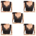 thumbnail image 3 of mmirethe Ribless Bra Lace Offers Skin-Friendly And Breathable Comfort For Women Widened Shoulder Strap Is Stable And Does Not 4XL 5Set, 3 of 6