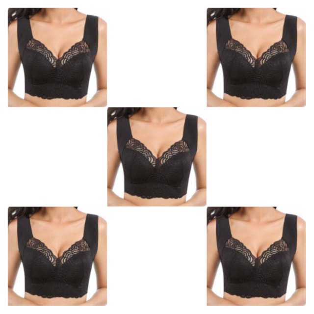 mmirethe Ribless Bra Lace Offers Skin-Friendly And Breathable Comfort For Women Widened Shoulder Strap Is Stable And Does Not L 5Set