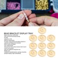 thumbnail image 4 of Bead Bracelet Display Tray, Large Space Solid Wood Jewelry Tray Fine Crafted 10pcs  For Bangle For Jewelry, 4 of 8