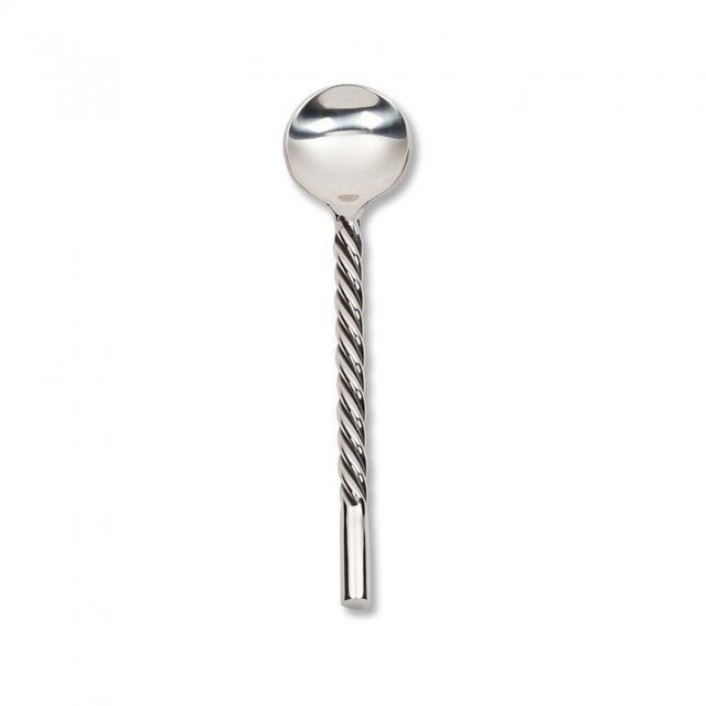 Ensemble de 6 Cuillères à Manche Torsadé