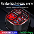 thumbnail image 4 of Chmadoxn Tools&Home Improvement Car Truck 12V/24V To 220V Multi-function Vehicle Inverter Converter Charger A convertor, 4 of 9