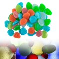 thumbnail image 2 of 50PC Glow In The Dark Pebbles Luminous Stones Garden Walkaway Aquarium Fish Tank, 2 of 10