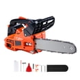 thumbnail image 1 of KFFKFF Gas Chainsaw, 25.4CC, 12-inch, 1.2HP, Fuel-Operated Saw, Portable for Wood and Branch Slicing, Tree Pruning, Clearing Land, and Forestry Tasks, 1 of 9