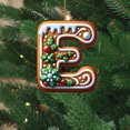 thumbnail image 3 of 26 Alphabet Ornaments For Christmas Tree Candy Cane Initial Letter M Pendant With Berries Pattern Mini Hanging Decorations For Party DIY Holiday Kitchen Towels Acrylic Snowflake Beads Easter, 3 of 3