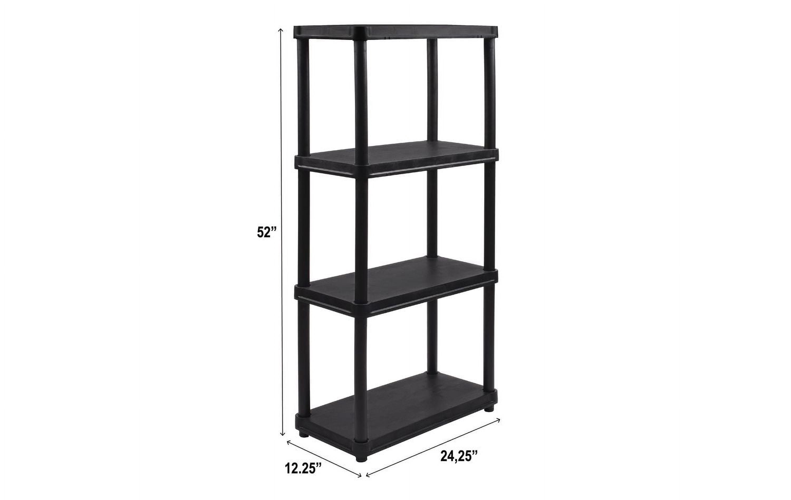 Ramtuff 4-Level Plastic Shelving System 12" x 24"