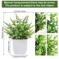 thumbnail image 2 of Bgsha Home Decor Small Lavender Eucalyptus Plant in Pot with Realistic Design, 2 of 10