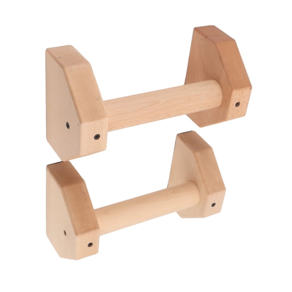 Wooden Push Up Bar with Non slip Handle, Durable Beech Wood, Wide Base for Strong Load Bearing, Versatile Push up Stand for Men and Women, Explore Balance and Strength