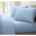 thumbnail image 1 of Oxford Collection 600 Thread Count Deep Pocket Egyptian Quality Cotton Solid Sheet Set (Twin, Blue), 1 of 3