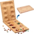 thumbnail image 4 of Mancala Mancala Wooden Mancala Board Game Set | Portable And Educational Two Player Strategy Game Kids Adult Travel Interaction Puzzle Toys Montessoris Game For Kids Adult, 4 of 9