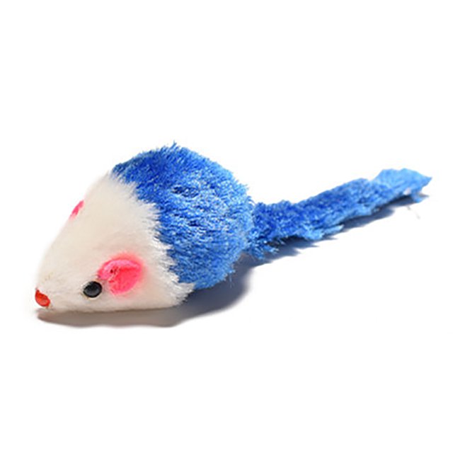 Mice Toy Creative Funny Fake Rabbit Fur Mini Pet Chase Toy Mouse Toy for Cats
