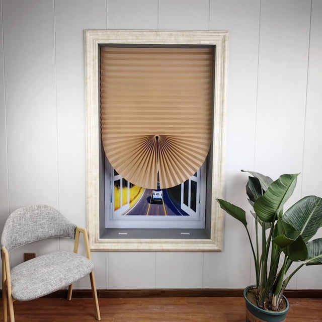 Curtain For Windows Polyester Fabric Panel Drapes Cordless Pleated Window Shades Easy Install No Drill No Tools White Blue Black Br Light Filtering Blinds 236 W X 59 H Curtain For Living Room Bedroom