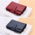 thumbnail image 1 of pitrice Portefeuilles pour Femmes Mode Couleur Unie PU Design Court Porte-Cartes Fermeture Éclair Fermoir Porte-Monnaie Style Simple Sac à Main Porte-Monnaie Clés Rose, 1 of 9