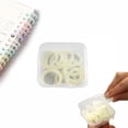 thumbnail image 2 of WHEANG 20/100 Pieces Plastic Rings Plastic Loose Leaf Rings Multi Color Plastic Book Rings Flexible for Cards Document Stack and Swatches Organization School Home Or Use，5 Color (15 Mm), 2 of 9