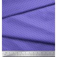 thumbnail image 2 of Soimoi Purple Velvet Fabric Flower Geometric Print Sewing Fabric Yard 58 Inch Wide, 2 of 3