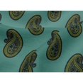 thumbnail image 4 of oneOone Viscose Jersey Fabric Paisley Block Print Fabric BTY 60 Inch Wide, 4 of 5