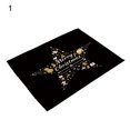 thumbnail image 1 of Koszal Table Mat Eco-friendly Wear Resistant Cotton Flax Decorative Xmas Themed Pattern Placemat for Home, 1 of 8