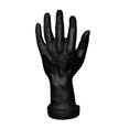 thumbnail image 3 of Bunblic Hand Model Jokes Toy Lifelike,Photo Props,Fake Hand Mannequin Hand for Cosplay Decoration Jewelry Display Party Nail Training black, 3 of 8