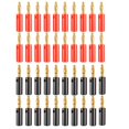 thumbnail image 1 of Banana Plugs Black-Red Bananas Clips as Speaker Wire Connector Audio Wires Cable Connecting Accessory Tools for Automobiles, 1 of 10
