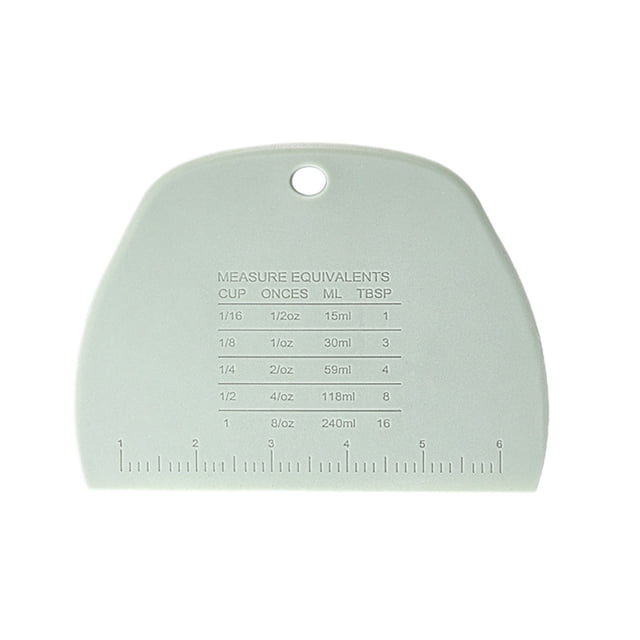 Birdeem Scraper Cutting Knife Sausage Cake Buns Pancakes Cold Cream Scraper Plastic Scraper Blade Knife Multi-Purpose Baking Tool with Measuring Marks